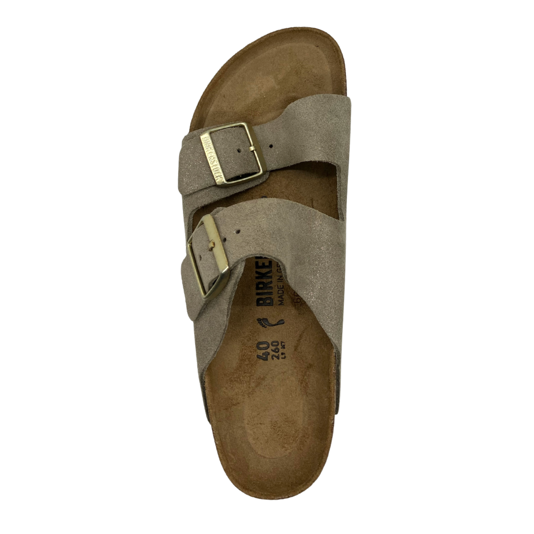 Birkenstock Women's Arizona Shimmer Suede Narrow