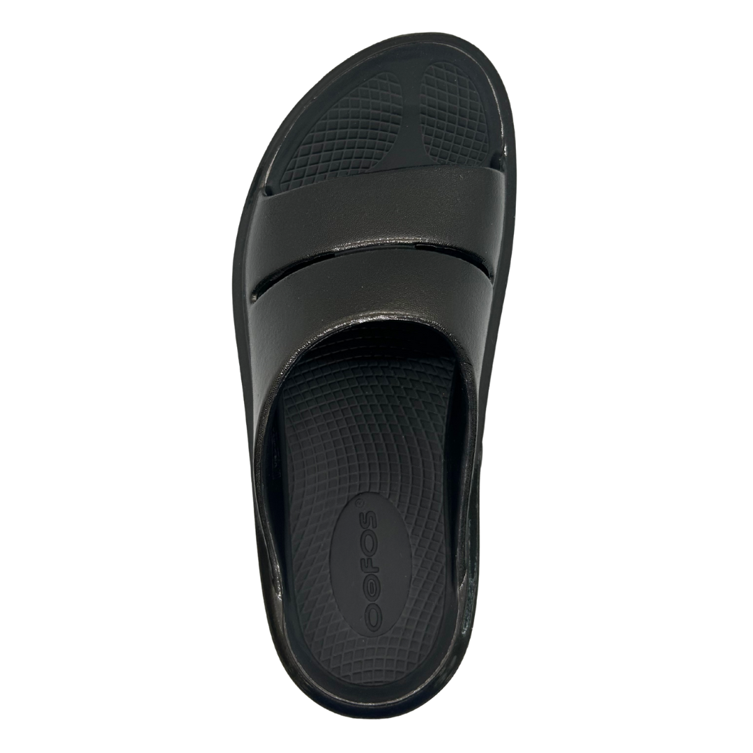 OOFOS Women's OOmega OOahh Stacked Sandal