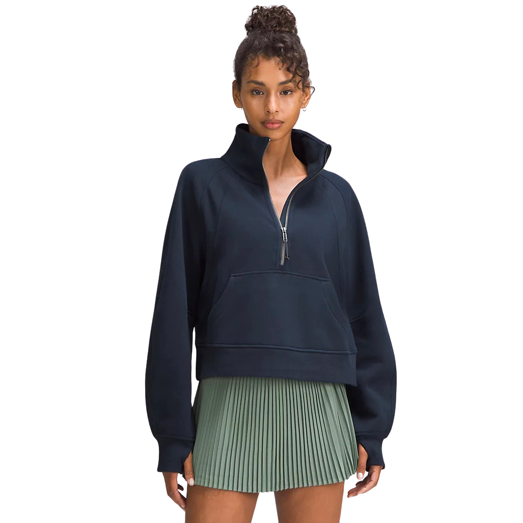 lululemon Women's Scuba Oversized Funnel Neck Half Zip Short